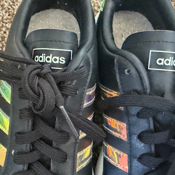 adidas Black Sneakers with Iridescent Stripes - Picture 3 of 6